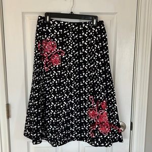 Susan Bristol embroidered skirt